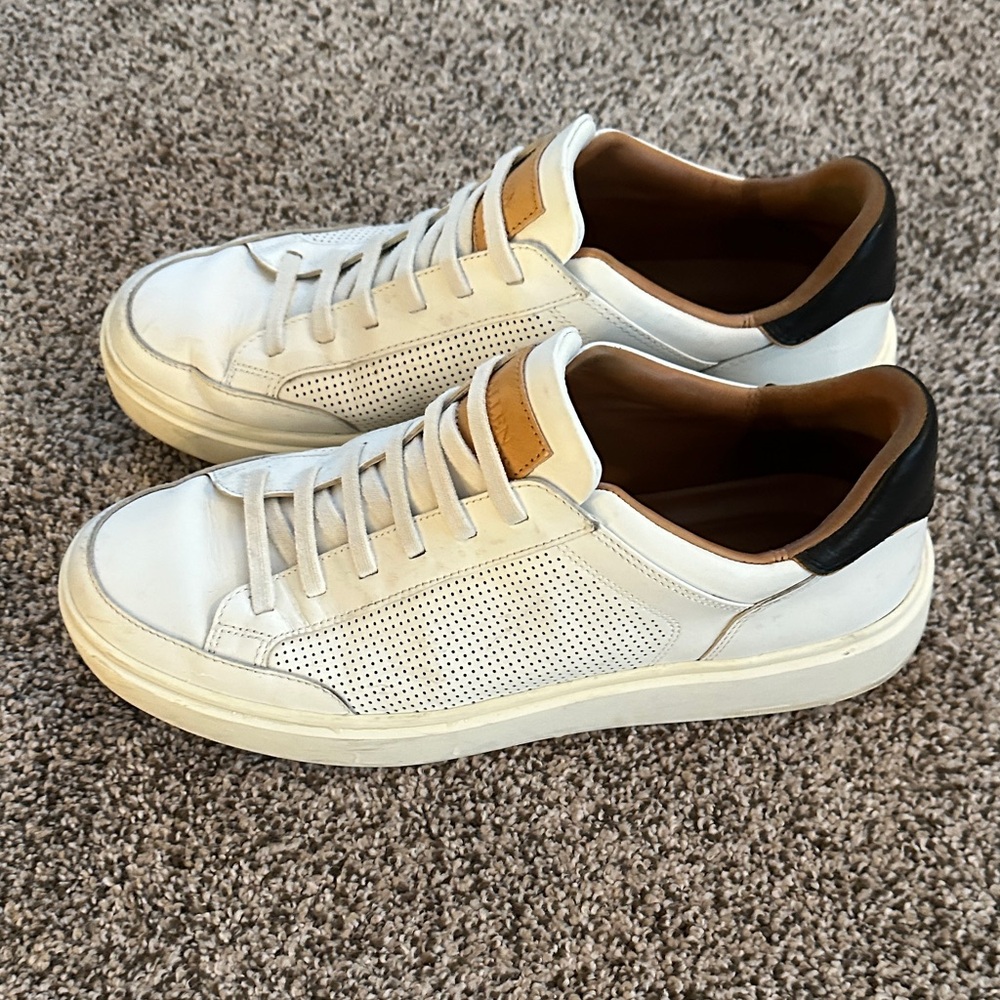 Allen Edmonds White Leather Sneakers